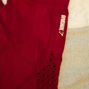 Gymshark Seamless Red Leggings